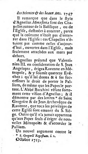 Mémoires pour l'histoire des sciences & des beaux-arts recüeillies par l'ordre de Son Altesse Serenissime Monseigneur Prince souverain de Dombes