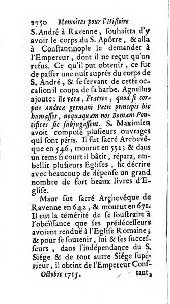 Mémoires pour l'histoire des sciences & des beaux-arts recüeillies par l'ordre de Son Altesse Serenissime Monseigneur Prince souverain de Dombes