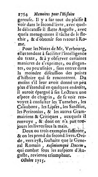 Mémoires pour l'histoire des sciences & des beaux-arts recüeillies par l'ordre de Son Altesse Serenissime Monseigneur Prince souverain de Dombes