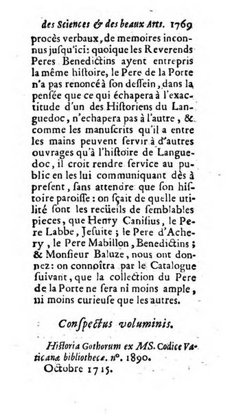 Mémoires pour l'histoire des sciences & des beaux-arts recüeillies par l'ordre de Son Altesse Serenissime Monseigneur Prince souverain de Dombes