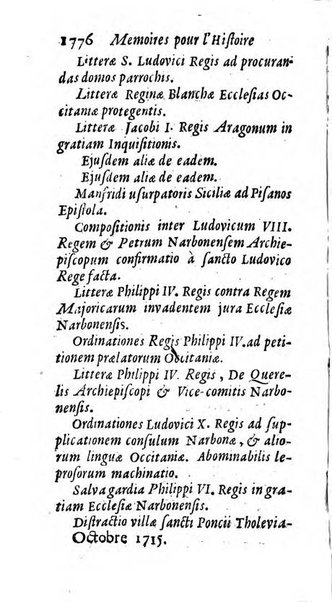 Mémoires pour l'histoire des sciences & des beaux-arts recüeillies par l'ordre de Son Altesse Serenissime Monseigneur Prince souverain de Dombes