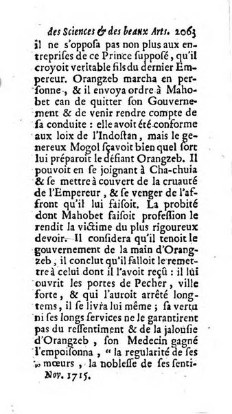 Mémoires pour l'histoire des sciences & des beaux-arts recüeillies par l'ordre de Son Altesse Serenissime Monseigneur Prince souverain de Dombes