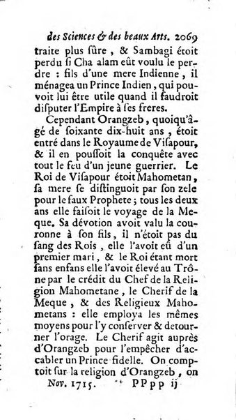 Mémoires pour l'histoire des sciences & des beaux-arts recüeillies par l'ordre de Son Altesse Serenissime Monseigneur Prince souverain de Dombes