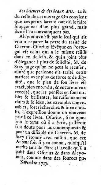 Mémoires pour l'histoire des sciences & des beaux-arts recüeillies par l'ordre de Son Altesse Serenissime Monseigneur Prince souverain de Dombes