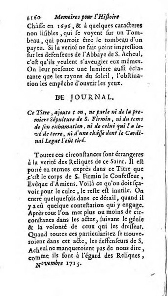 Mémoires pour l'histoire des sciences & des beaux-arts recüeillies par l'ordre de Son Altesse Serenissime Monseigneur Prince souverain de Dombes