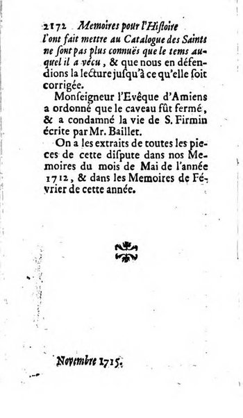 Mémoires pour l'histoire des sciences & des beaux-arts recüeillies par l'ordre de Son Altesse Serenissime Monseigneur Prince souverain de Dombes