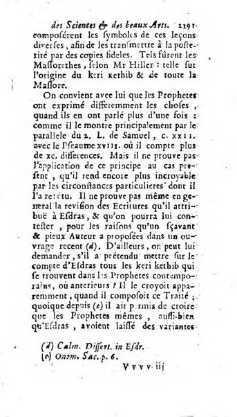 Mémoires pour l'histoire des sciences & des beaux-arts recüeillies par l'ordre de Son Altesse Serenissime Monseigneur Prince souverain de Dombes