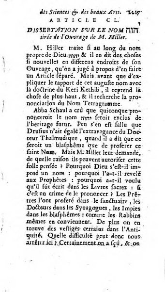 Mémoires pour l'histoire des sciences & des beaux-arts recüeillies par l'ordre de Son Altesse Serenissime Monseigneur Prince souverain de Dombes