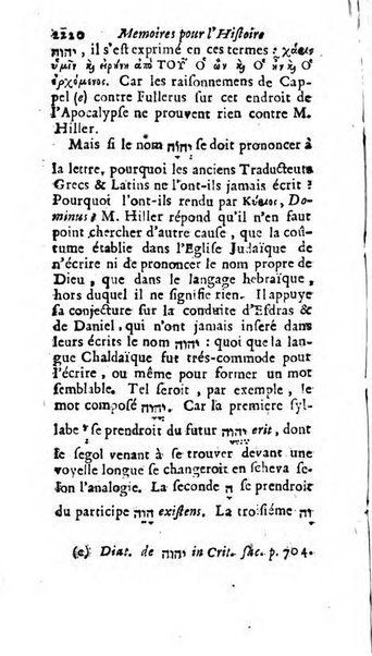 Mémoires pour l'histoire des sciences & des beaux-arts recüeillies par l'ordre de Son Altesse Serenissime Monseigneur Prince souverain de Dombes