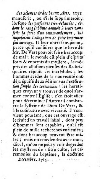 Mémoires pour l'histoire des sciences & des beaux-arts recüeillies par l'ordre de Son Altesse Serenissime Monseigneur Prince souverain de Dombes