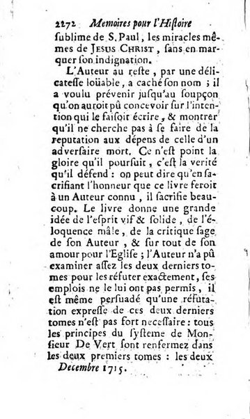 Mémoires pour l'histoire des sciences & des beaux-arts recüeillies par l'ordre de Son Altesse Serenissime Monseigneur Prince souverain de Dombes