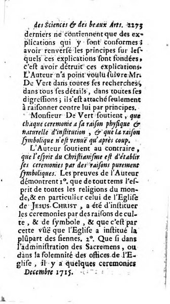 Mémoires pour l'histoire des sciences & des beaux-arts recüeillies par l'ordre de Son Altesse Serenissime Monseigneur Prince souverain de Dombes