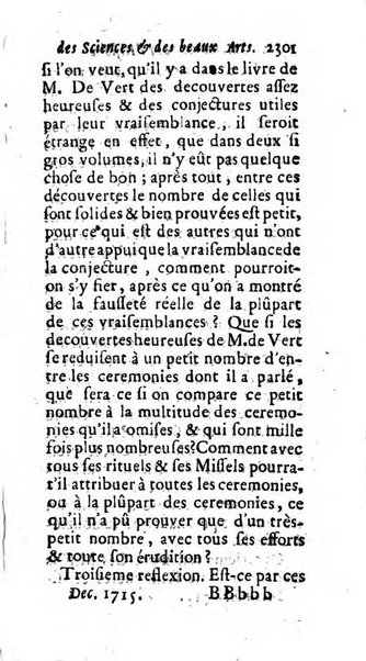 Mémoires pour l'histoire des sciences & des beaux-arts recüeillies par l'ordre de Son Altesse Serenissime Monseigneur Prince souverain de Dombes