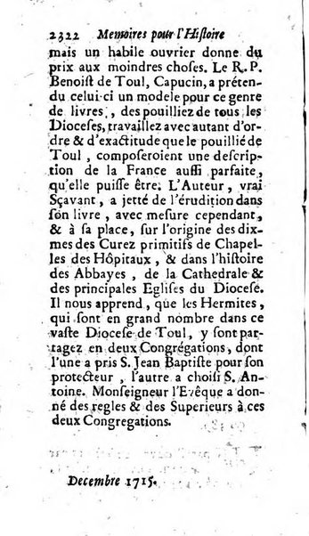 Mémoires pour l'histoire des sciences & des beaux-arts recüeillies par l'ordre de Son Altesse Serenissime Monseigneur Prince souverain de Dombes