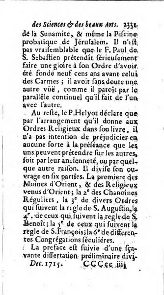 Mémoires pour l'histoire des sciences & des beaux-arts recüeillies par l'ordre de Son Altesse Serenissime Monseigneur Prince souverain de Dombes