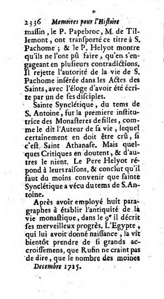 Mémoires pour l'histoire des sciences & des beaux-arts recüeillies par l'ordre de Son Altesse Serenissime Monseigneur Prince souverain de Dombes