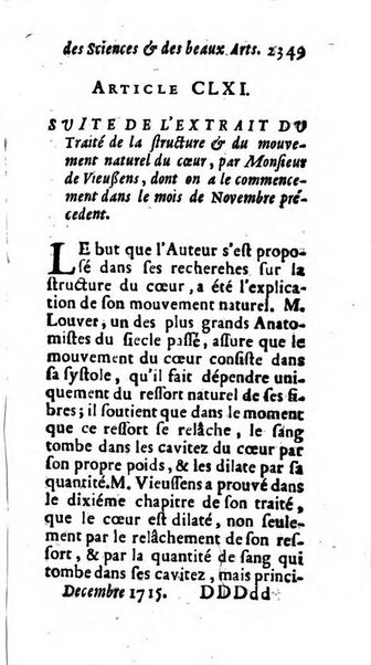 Mémoires pour l'histoire des sciences & des beaux-arts recüeillies par l'ordre de Son Altesse Serenissime Monseigneur Prince souverain de Dombes