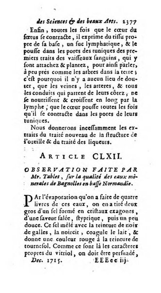 Mémoires pour l'histoire des sciences & des beaux-arts recüeillies par l'ordre de Son Altesse Serenissime Monseigneur Prince souverain de Dombes