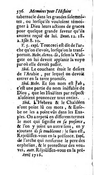 Mémoires pour l'histoire des sciences & des beaux-arts recüeillies par l'ordre de Son Altesse Serenissime Monseigneur Prince souverain de Dombes