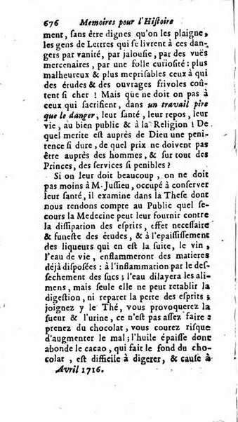 Mémoires pour l'histoire des sciences & des beaux-arts recüeillies par l'ordre de Son Altesse Serenissime Monseigneur Prince souverain de Dombes