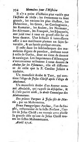 Mémoires pour l'histoire des sciences & des beaux-arts recüeillies par l'ordre de Son Altesse Serenissime Monseigneur Prince souverain de Dombes