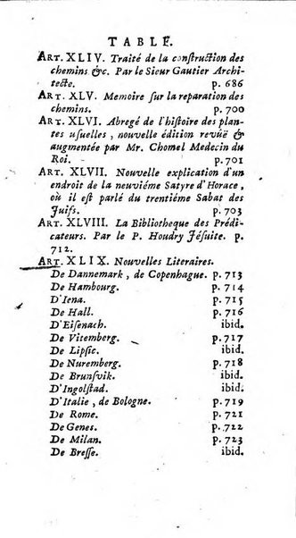 Mémoires pour l'histoire des sciences & des beaux-arts recüeillies par l'ordre de Son Altesse Serenissime Monseigneur Prince souverain de Dombes