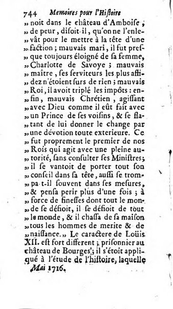 Mémoires pour l'histoire des sciences & des beaux-arts recüeillies par l'ordre de Son Altesse Serenissime Monseigneur Prince souverain de Dombes