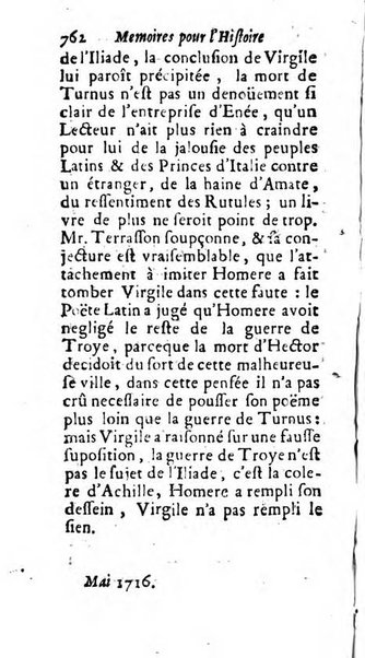 Mémoires pour l'histoire des sciences & des beaux-arts recüeillies par l'ordre de Son Altesse Serenissime Monseigneur Prince souverain de Dombes