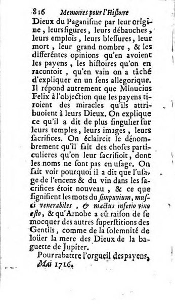 Mémoires pour l'histoire des sciences & des beaux-arts recüeillies par l'ordre de Son Altesse Serenissime Monseigneur Prince souverain de Dombes