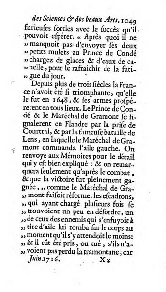 Mémoires pour l'histoire des sciences & des beaux-arts recüeillies par l'ordre de Son Altesse Serenissime Monseigneur Prince souverain de Dombes