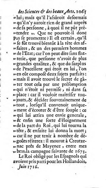 Mémoires pour l'histoire des sciences & des beaux-arts recüeillies par l'ordre de Son Altesse Serenissime Monseigneur Prince souverain de Dombes