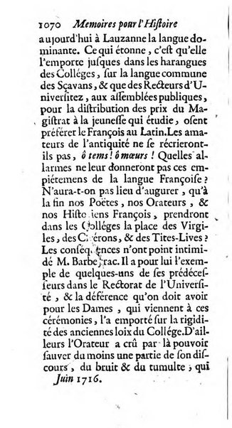 Mémoires pour l'histoire des sciences & des beaux-arts recüeillies par l'ordre de Son Altesse Serenissime Monseigneur Prince souverain de Dombes