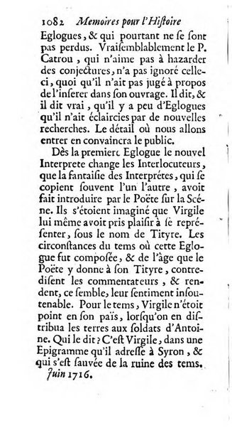 Mémoires pour l'histoire des sciences & des beaux-arts recüeillies par l'ordre de Son Altesse Serenissime Monseigneur Prince souverain de Dombes