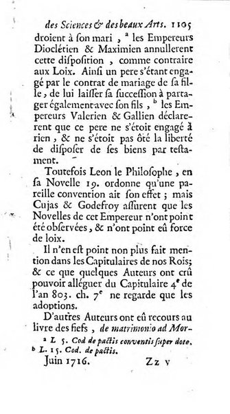 Mémoires pour l'histoire des sciences & des beaux-arts recüeillies par l'ordre de Son Altesse Serenissime Monseigneur Prince souverain de Dombes