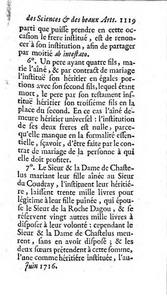 Mémoires pour l'histoire des sciences & des beaux-arts recüeillies par l'ordre de Son Altesse Serenissime Monseigneur Prince souverain de Dombes