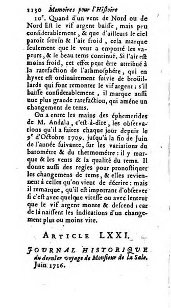 Mémoires pour l'histoire des sciences & des beaux-arts recüeillies par l'ordre de Son Altesse Serenissime Monseigneur Prince souverain de Dombes