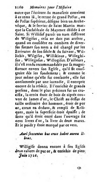 Mémoires pour l'histoire des sciences & des beaux-arts recüeillies par l'ordre de Son Altesse Serenissime Monseigneur Prince souverain de Dombes