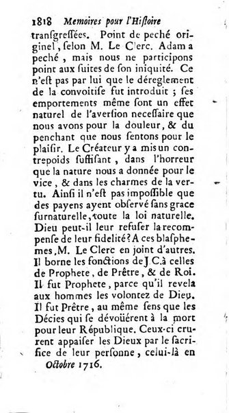 Mémoires pour l'histoire des sciences & des beaux-arts recüeillies par l'ordre de Son Altesse Serenissime Monseigneur Prince souverain de Dombes