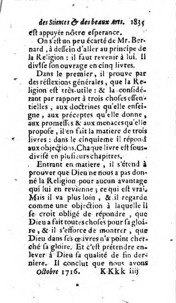 Mémoires pour l'histoire des sciences & des beaux-arts recüeillies par l'ordre de Son Altesse Serenissime Monseigneur Prince souverain de Dombes