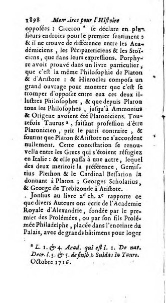 Mémoires pour l'histoire des sciences & des beaux-arts recüeillies par l'ordre de Son Altesse Serenissime Monseigneur Prince souverain de Dombes