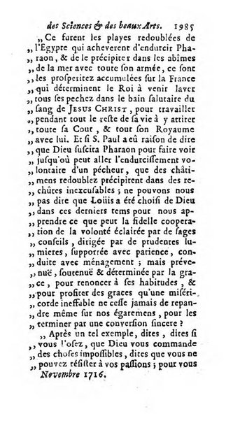 Mémoires pour l'histoire des sciences & des beaux-arts recüeillies par l'ordre de Son Altesse Serenissime Monseigneur Prince souverain de Dombes