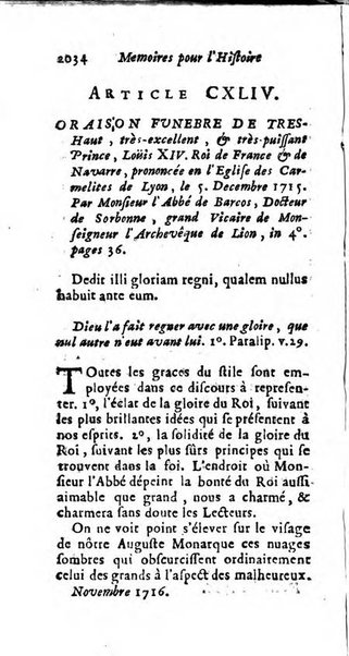 Mémoires pour l'histoire des sciences & des beaux-arts recüeillies par l'ordre de Son Altesse Serenissime Monseigneur Prince souverain de Dombes