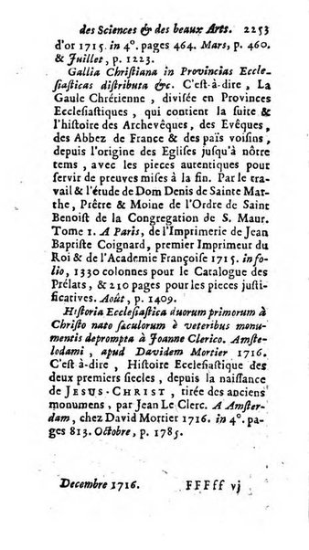 Mémoires pour l'histoire des sciences & des beaux-arts recüeillies par l'ordre de Son Altesse Serenissime Monseigneur Prince souverain de Dombes