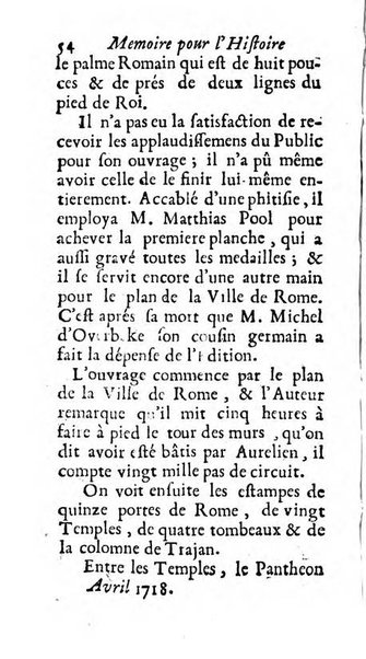 Mémoires pour l'histoire des sciences & des beaux-arts recüeillies par l'ordre de Son Altesse Serenissime Monseigneur Prince souverain de Dombes