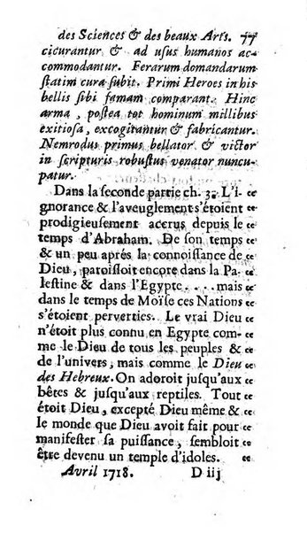 Mémoires pour l'histoire des sciences & des beaux-arts recüeillies par l'ordre de Son Altesse Serenissime Monseigneur Prince souverain de Dombes