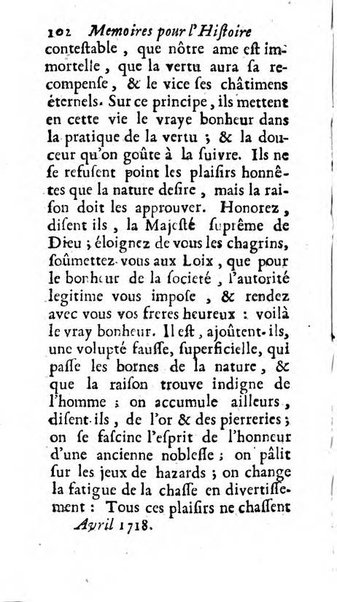 Mémoires pour l'histoire des sciences & des beaux-arts recüeillies par l'ordre de Son Altesse Serenissime Monseigneur Prince souverain de Dombes