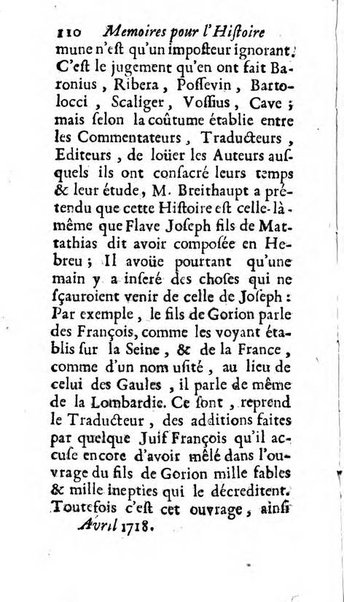 Mémoires pour l'histoire des sciences & des beaux-arts recüeillies par l'ordre de Son Altesse Serenissime Monseigneur Prince souverain de Dombes