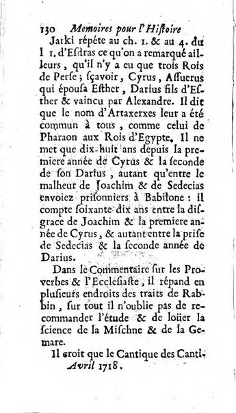 Mémoires pour l'histoire des sciences & des beaux-arts recüeillies par l'ordre de Son Altesse Serenissime Monseigneur Prince souverain de Dombes