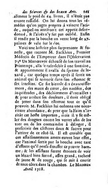 Mémoires pour l'histoire des sciences & des beaux-arts recüeillies par l'ordre de Son Altesse Serenissime Monseigneur Prince souverain de Dombes