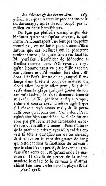 Mémoires pour l'histoire des sciences & des beaux-arts recüeillies par l'ordre de Son Altesse Serenissime Monseigneur Prince souverain de Dombes